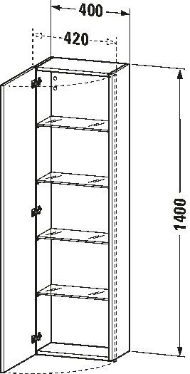 Tall cabinet, DS1218 L/R