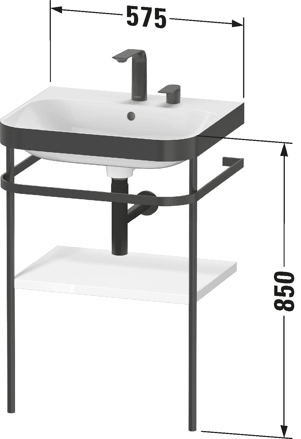 c-bonded set with metal console, HP4735 E/N/O