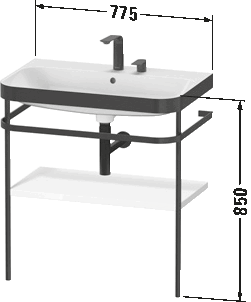 c-bonded set with metal console, HP4737 E/N/O