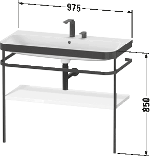 c-bonded set with metal console, HP4738 E/N/O