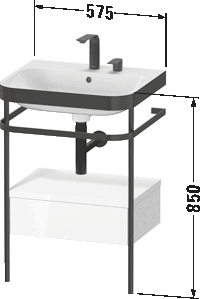 c-bonded set with metal console and drawer, HP4740 E/N/O