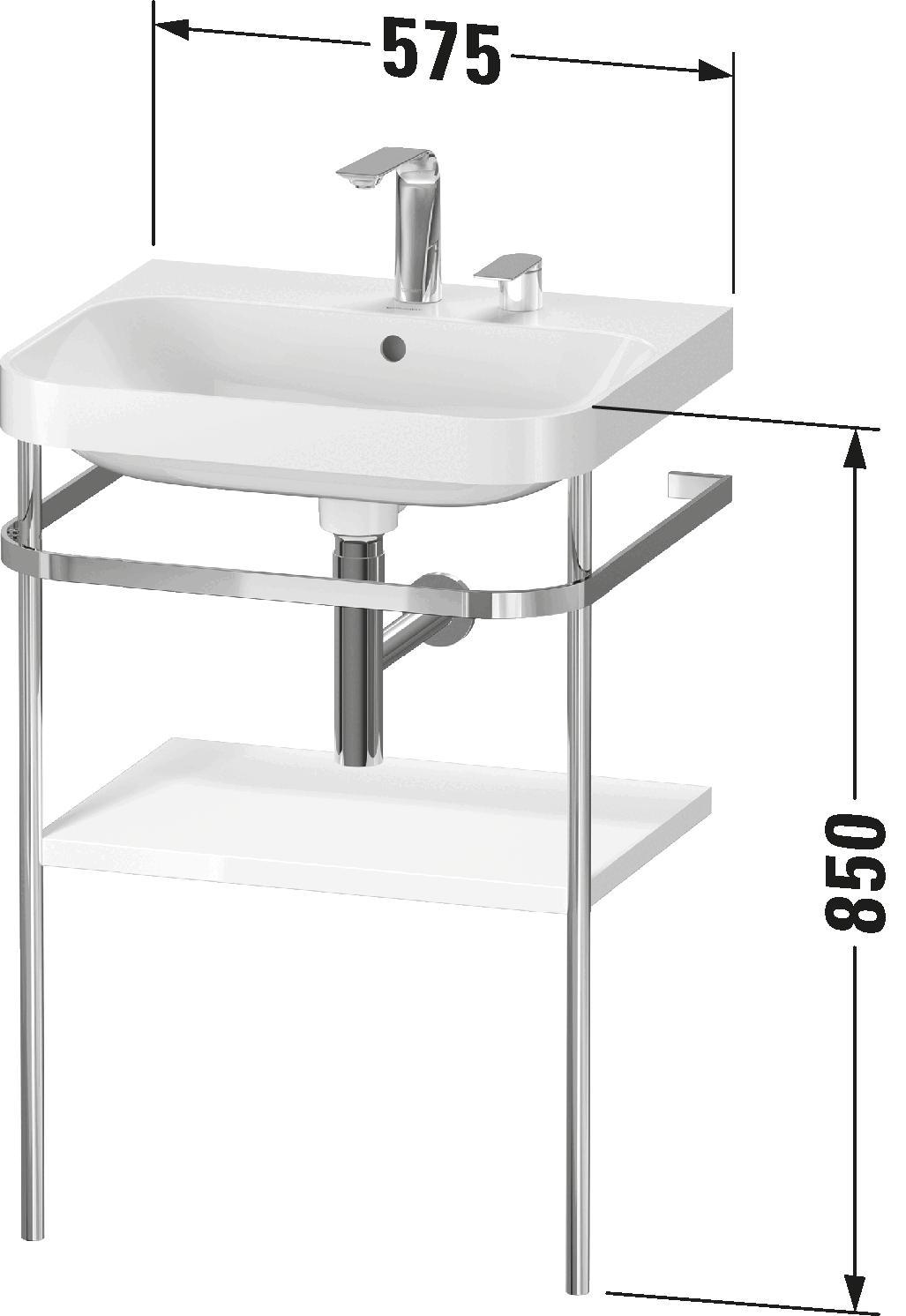 c-shaped set with metal console, HP4835 E/N/O