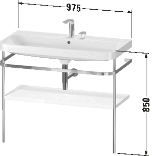 c-shaped set with metal console, HP4838 E/N/O