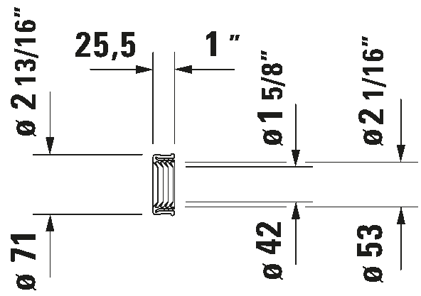 Outlet connector, 005006