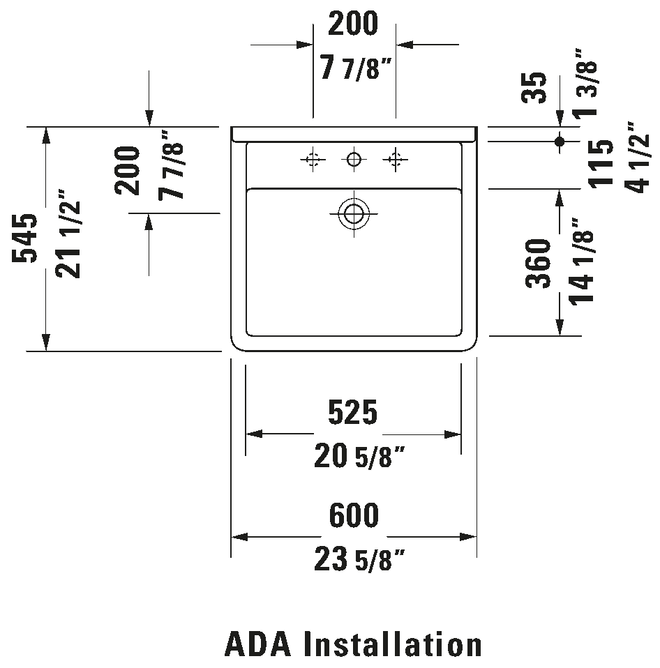 Wall Mounted Sink Vital, 030960