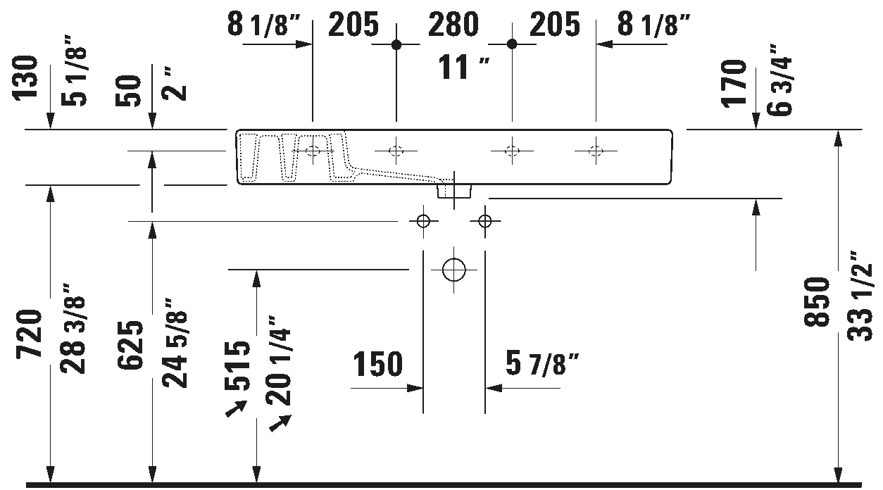 Wall Mounted Sink, 032910