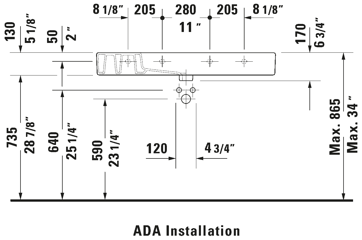 Wall Mounted Sink, 032910
