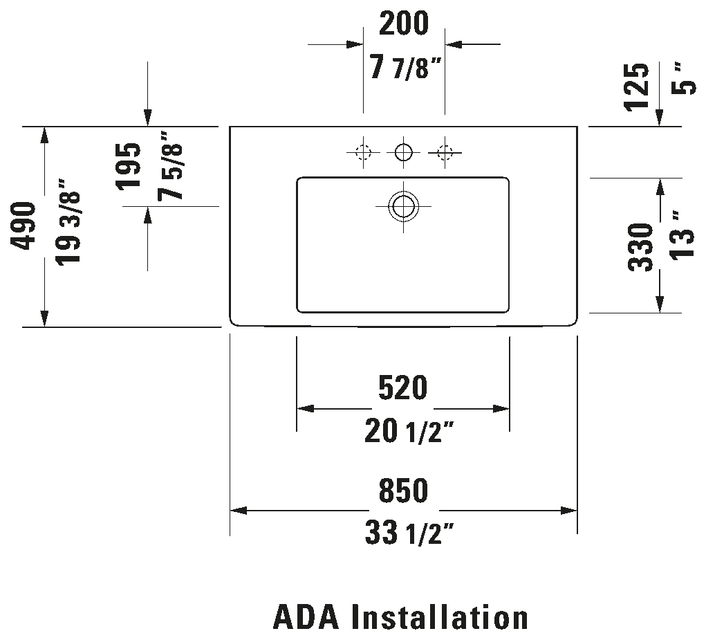 Wall Mounted Sink, 032985