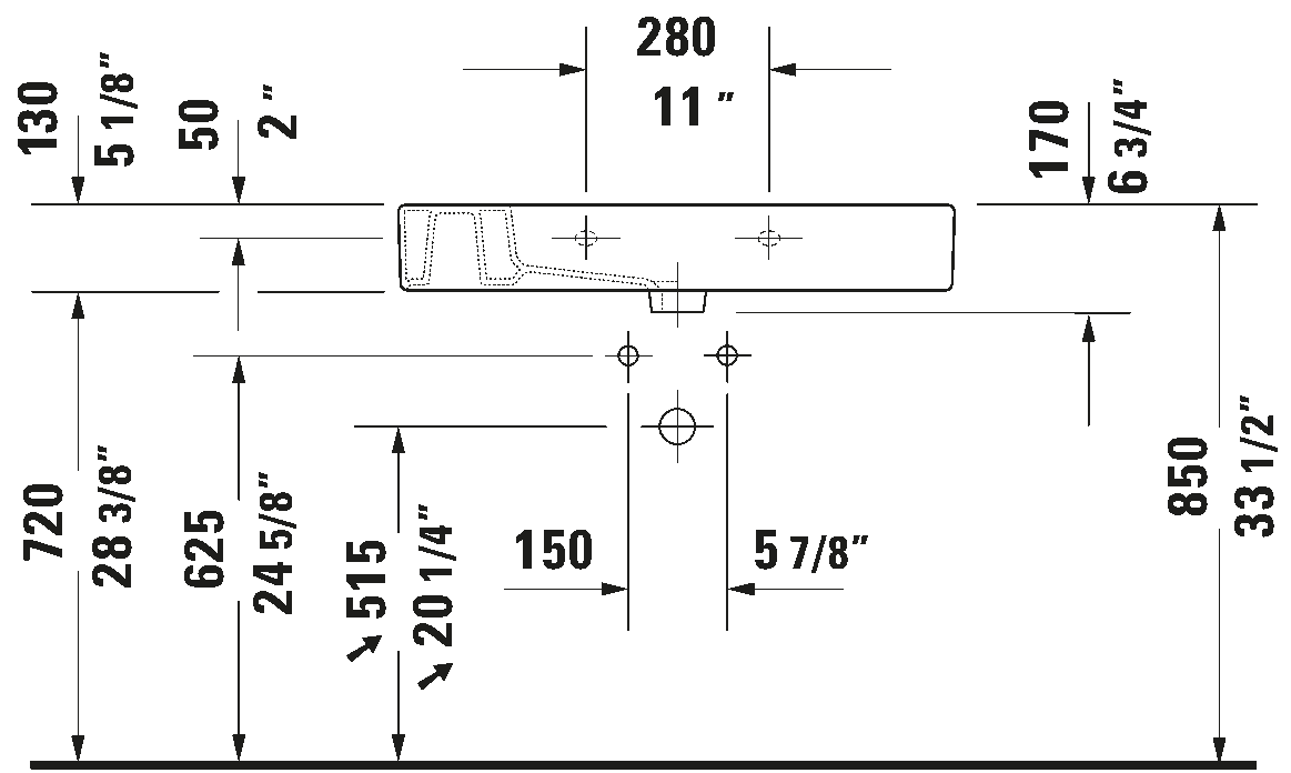 Wall Mounted Sink, 032985