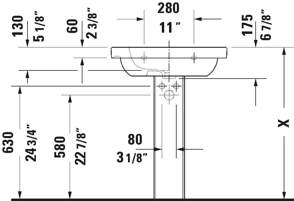 Wall Mounted Sink, 034265