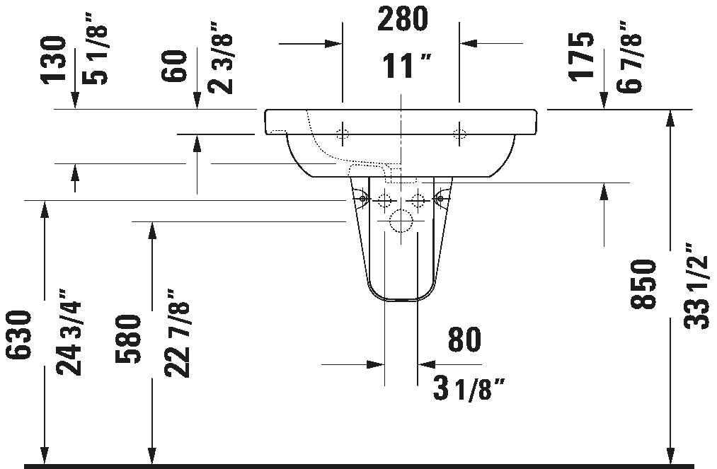 Wall Mounted Sink, 034265