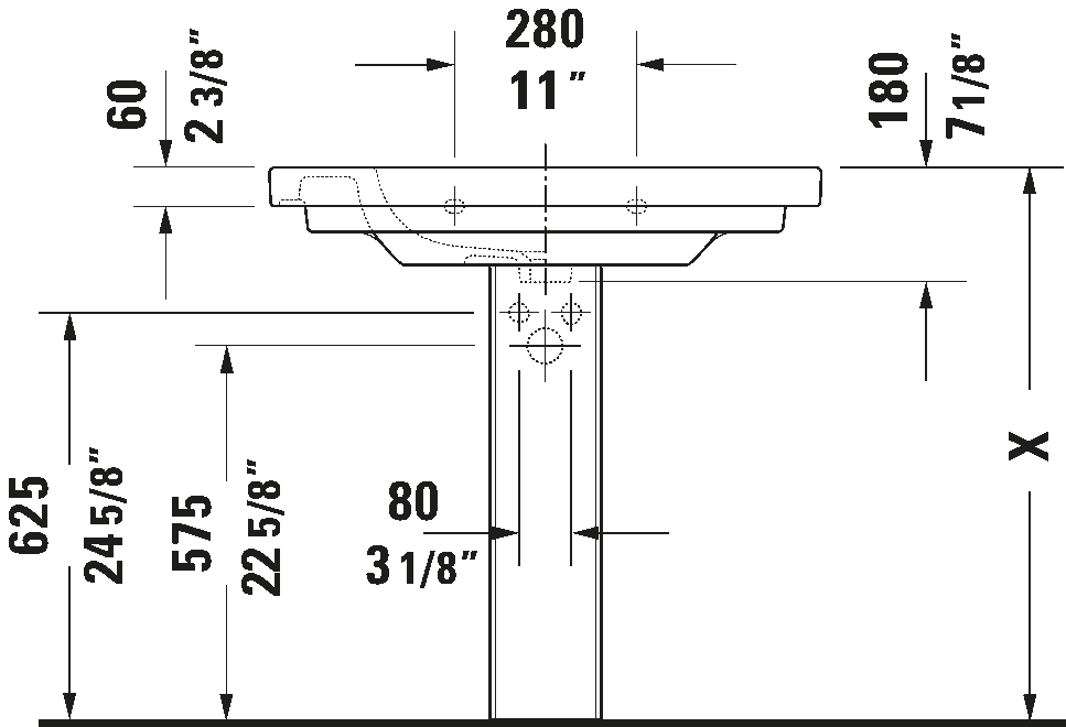 Wall Mounted Sink, 034285