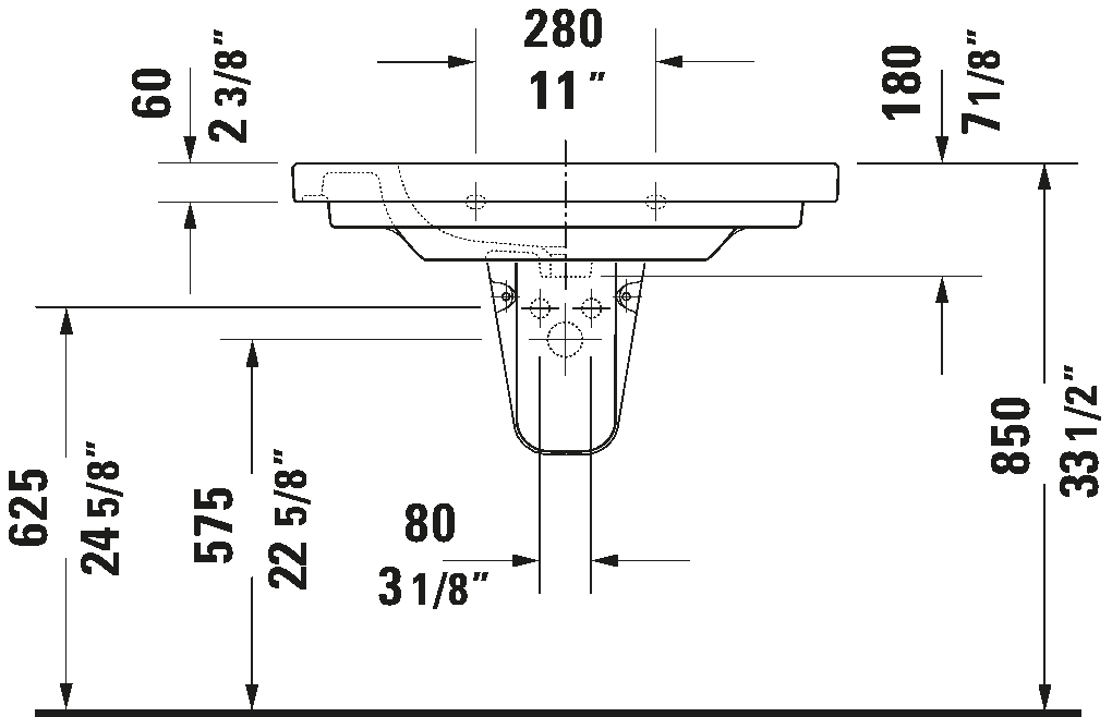 Wall Mounted Sink, 034285