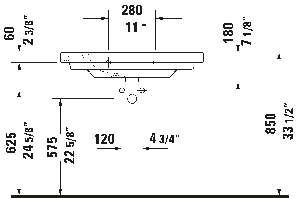 Wall Mounted Sink, 034285