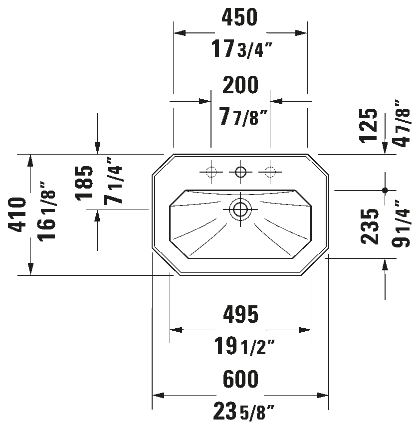 Wall Mounted Sink, 043860