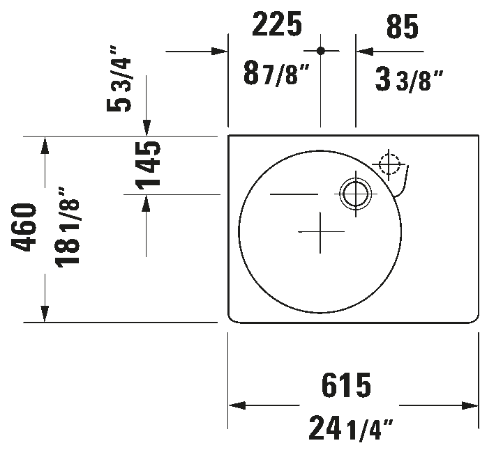 Wall Mounted Sink Scola, 068460