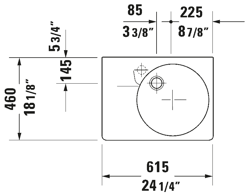 Wall Mounted Sink Scola, 068560