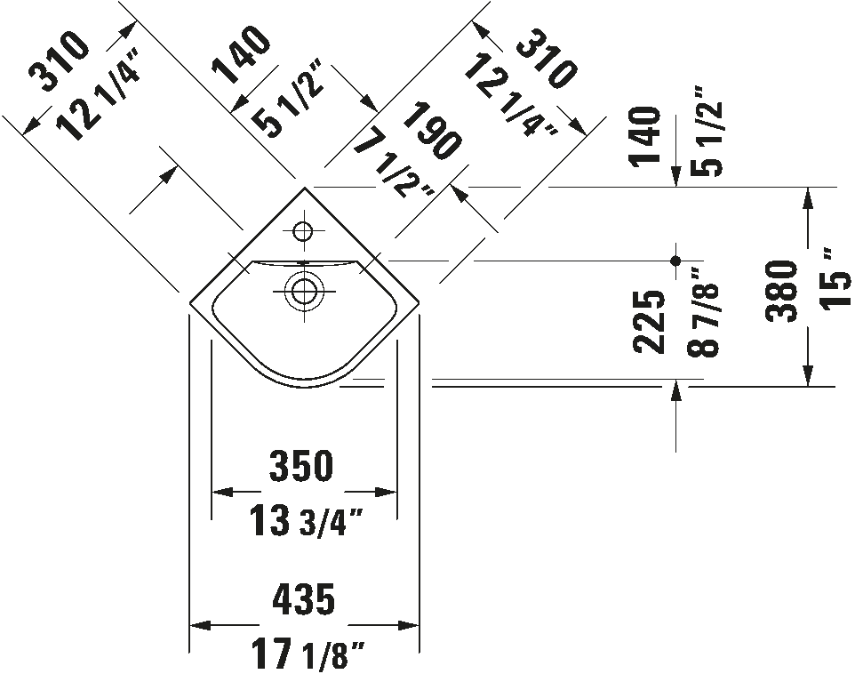 Wall Mounted Sink, 072243