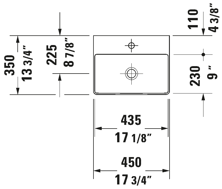 Wall Mounted Sink, 073245