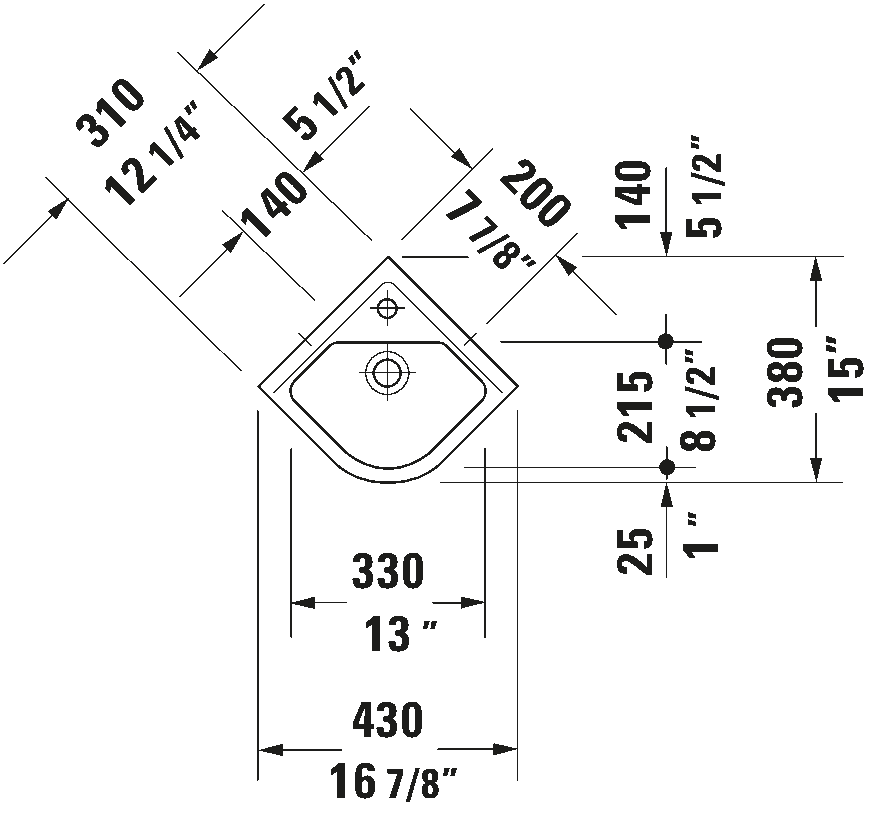 Wall Mounted Sink, 075244
