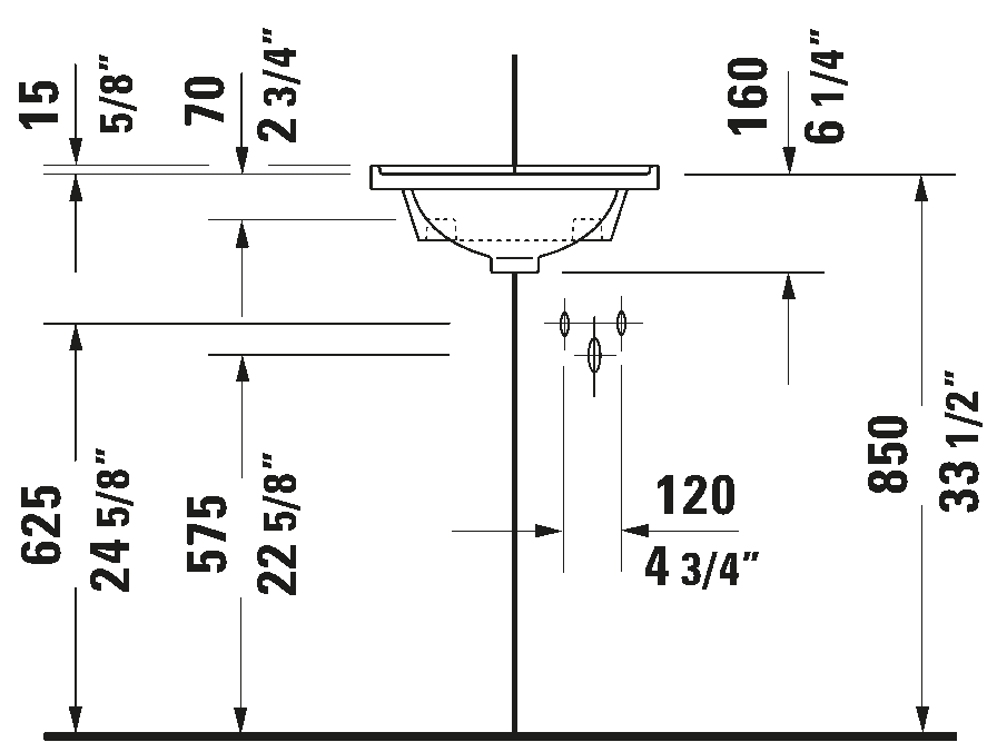 Wall Mounted Sink, 075244