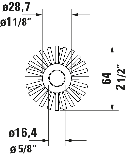Brush head, 100471