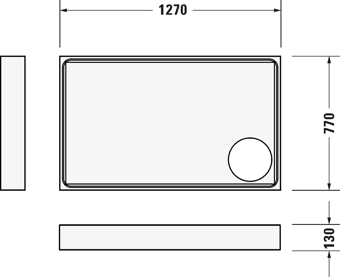 Shower tray, 720235