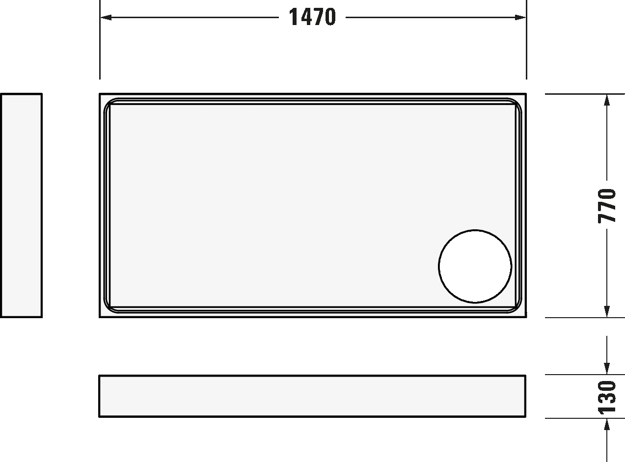 Shower tray, 720237