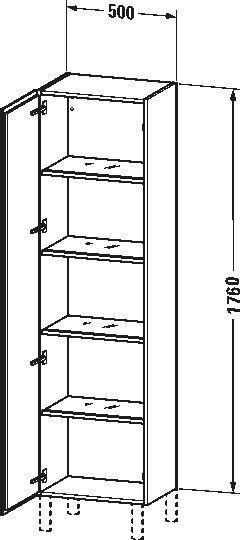 Tall cabinet, LC1181 L/R