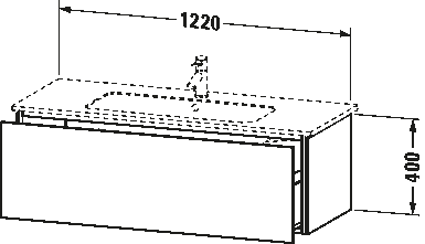 Vanity unit wall-mounted, LC6143