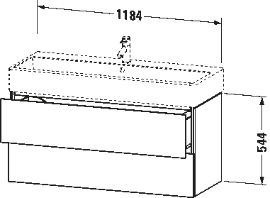 Vanity unit wall-mounted, LC6279