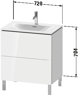 Meuble sous lavabo à poser, LC6596