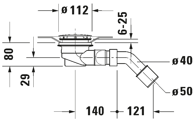 Outlet drain, 791260