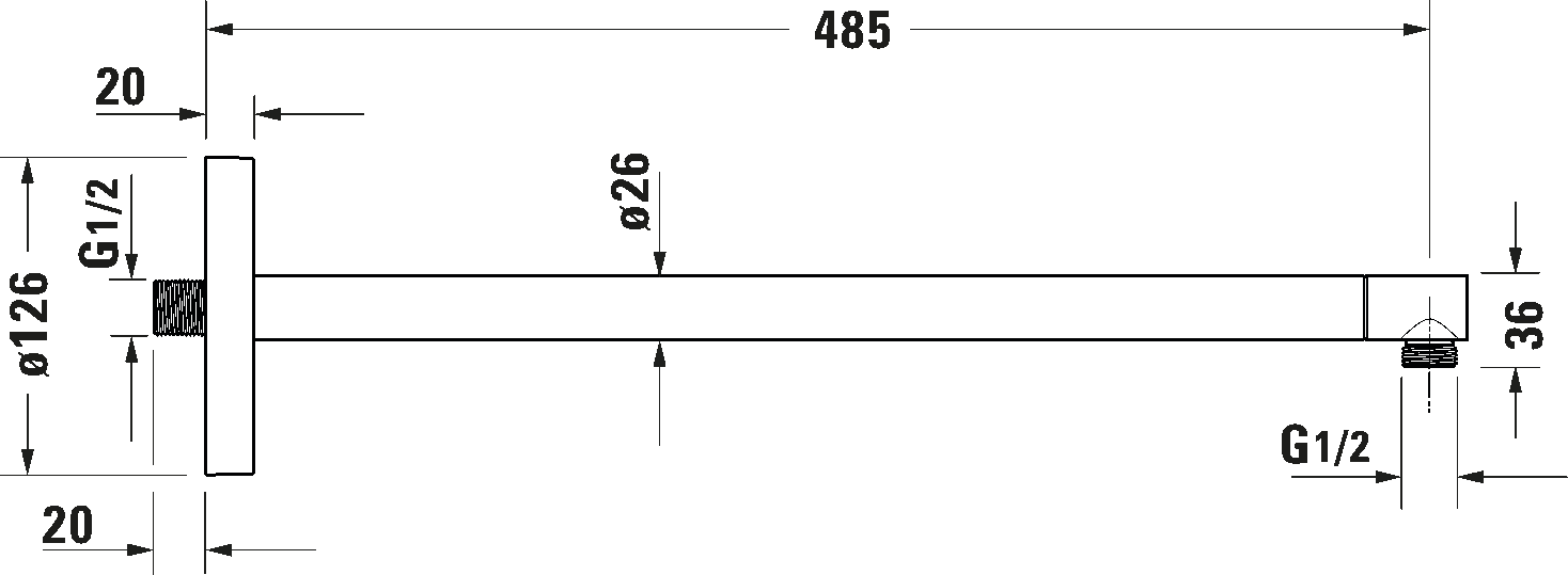 Shower arms, UV0670021