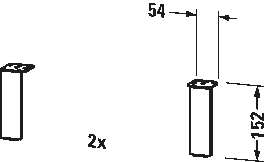 Plinth leg, UV9991