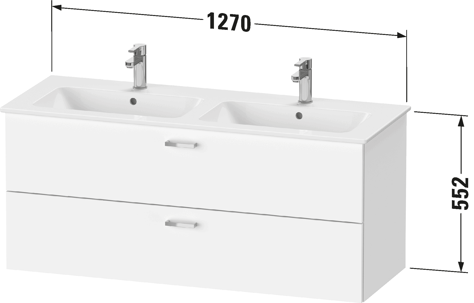 Vanity unit wall-mounted, XB6130