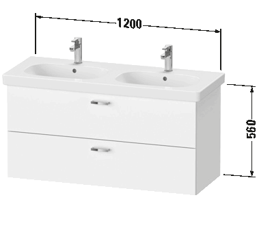 Vanity unit wall-mounted, XB6194