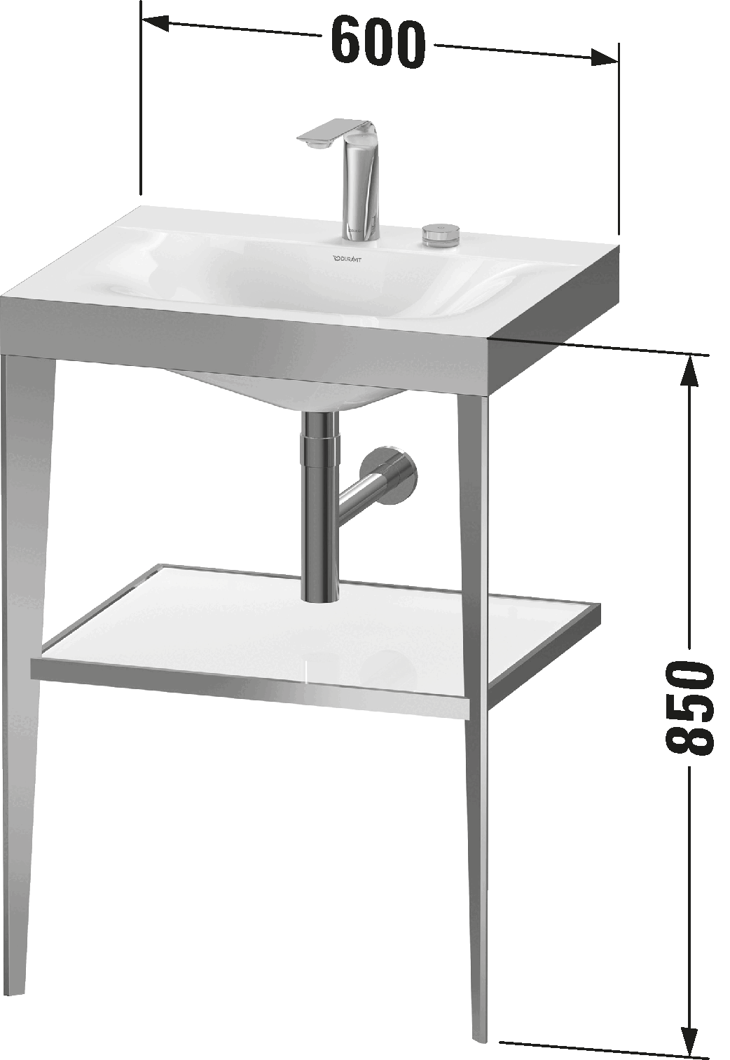 c-bonded set with metal console, XV4714 E/N/O