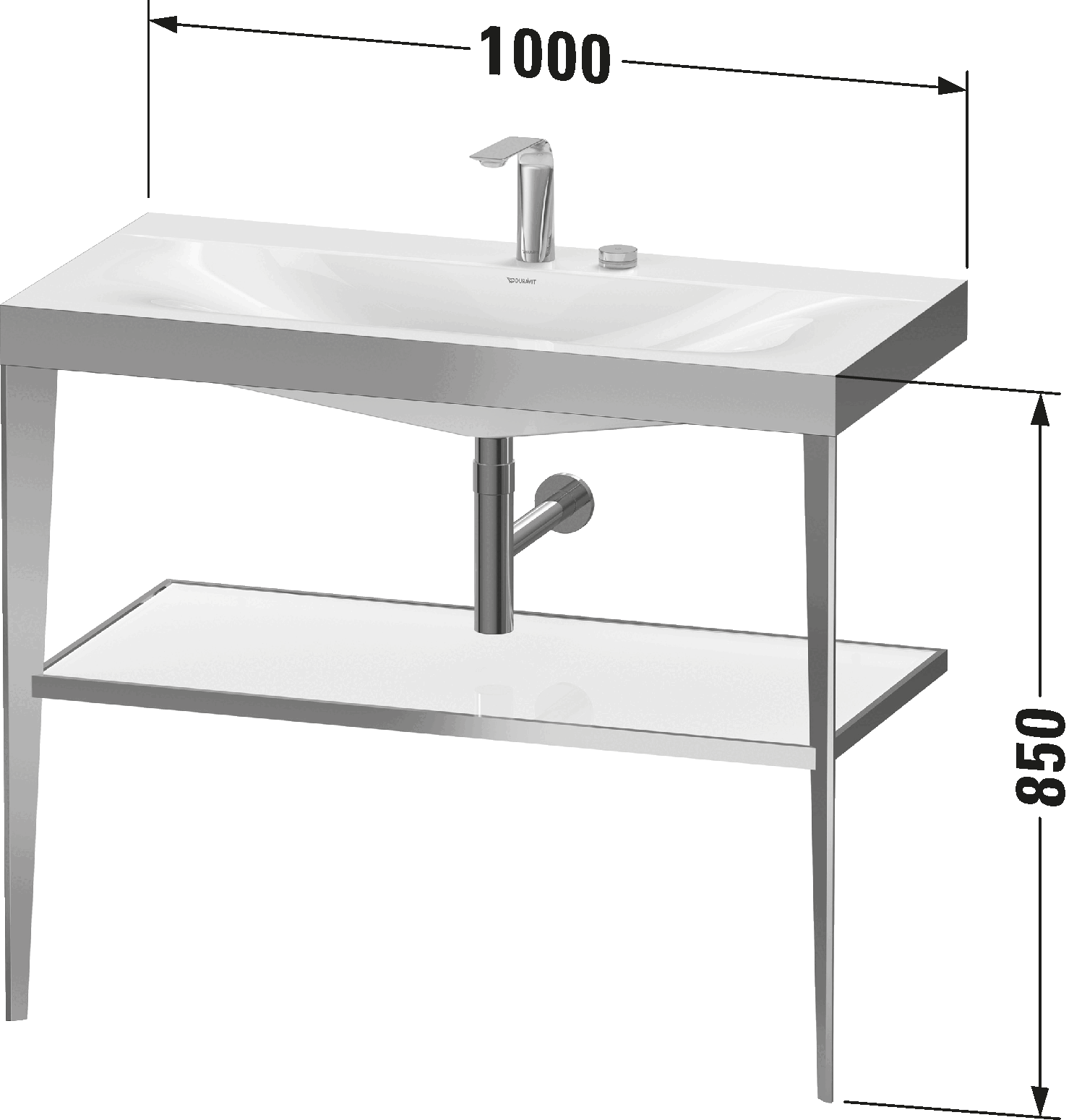 c-bonded set with metal console, XV4716 E/N/O