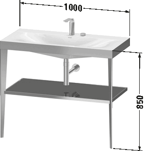 c-bonded set with metal console, XV4716 E/N/O