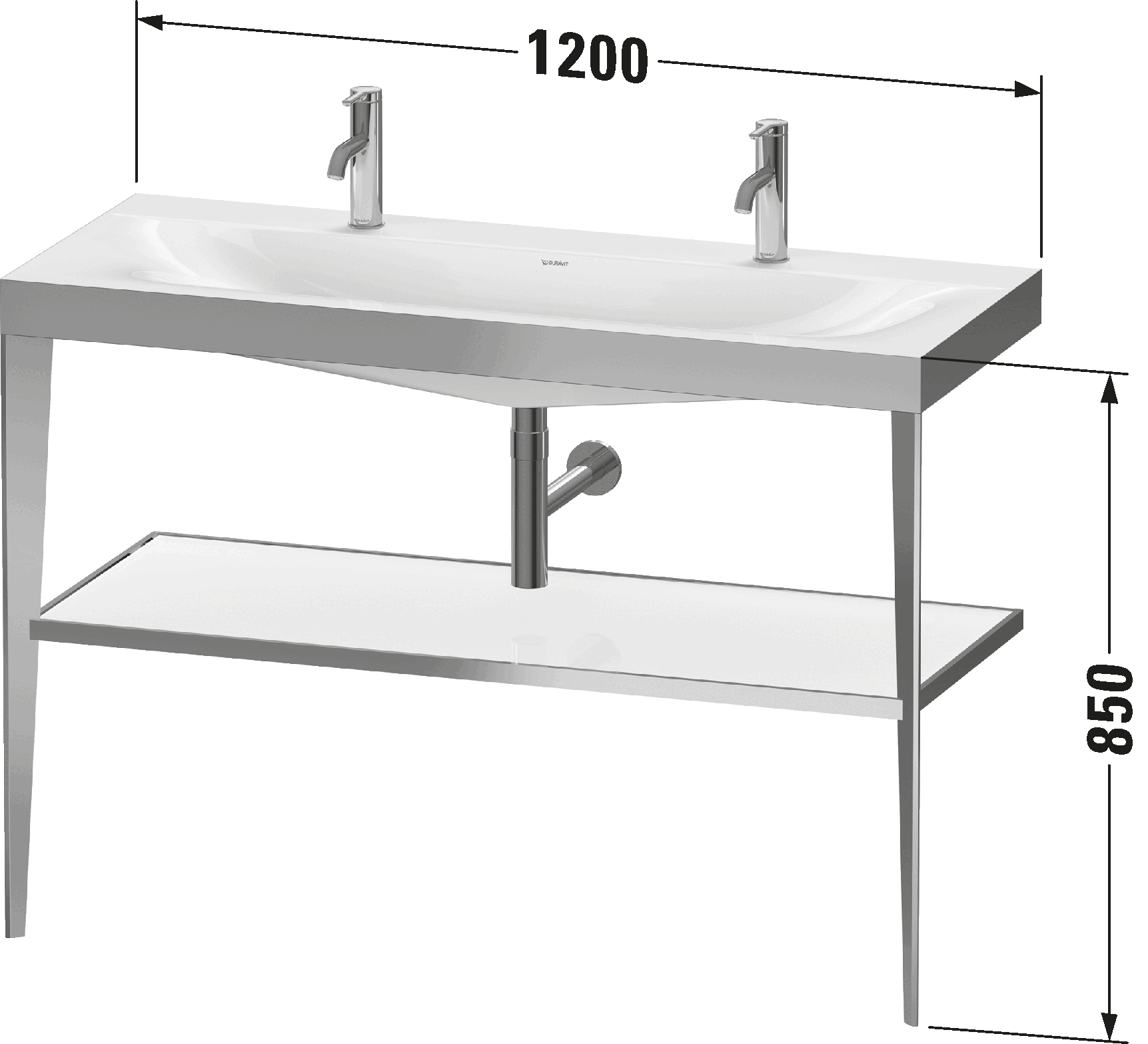 c-bonded set with metal console, XV4718 O