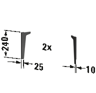 Plinth leg, XV9715