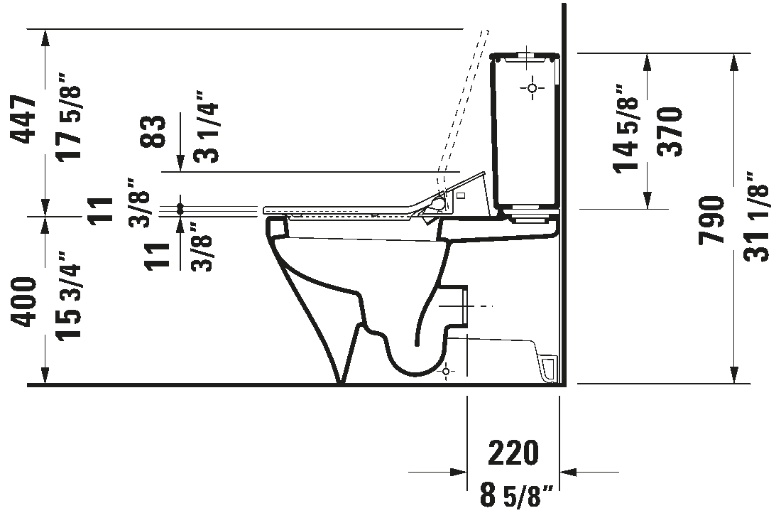 Shower toilet seat, 611200