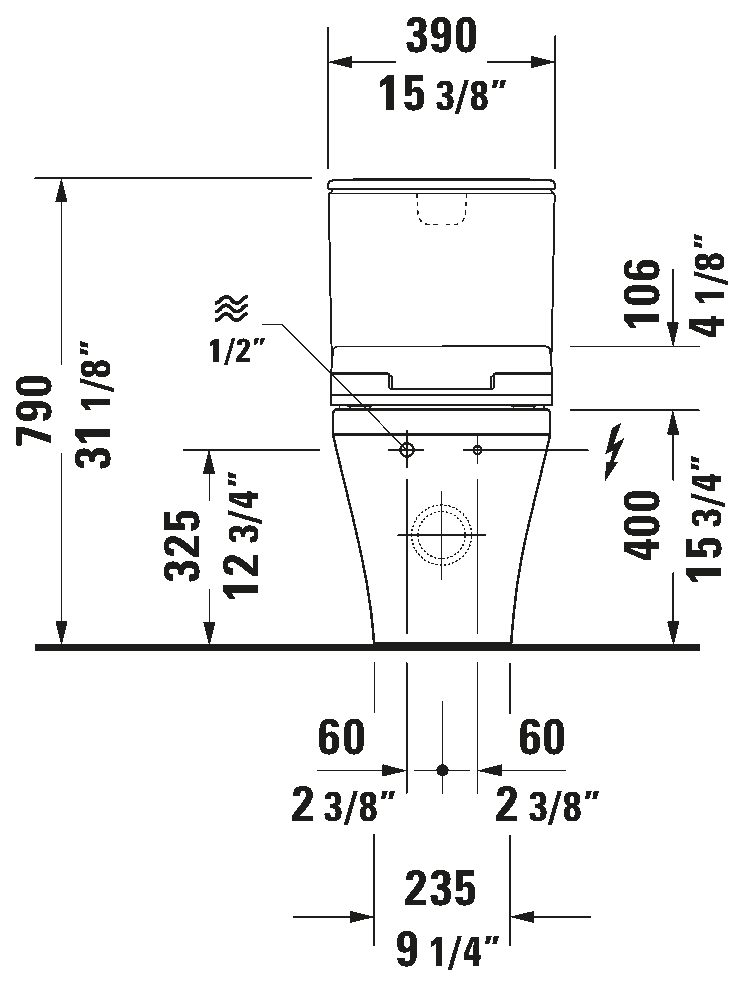 Shower toilet seat, 611200