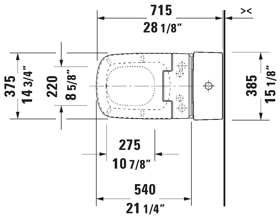 Shower toilet seat, 611200