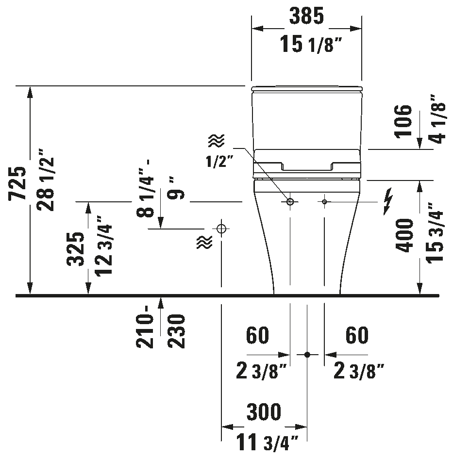 Shower toilet seat, 611200