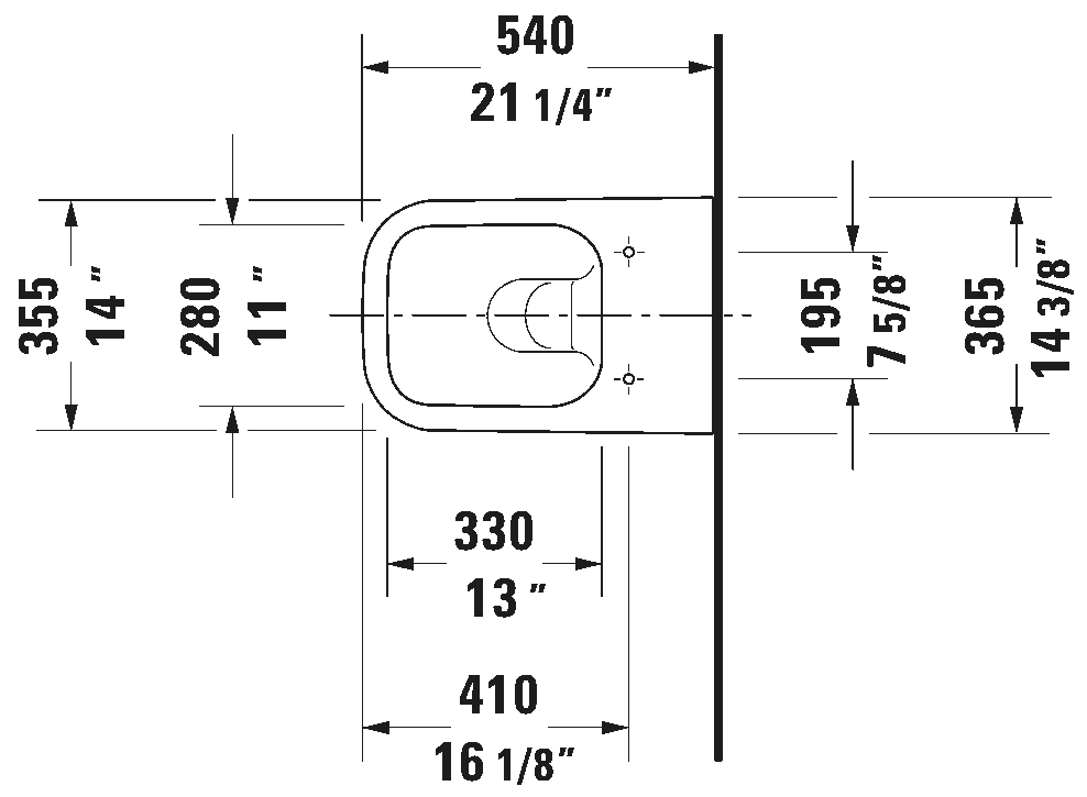 Wall Mounted Toilet, 222209