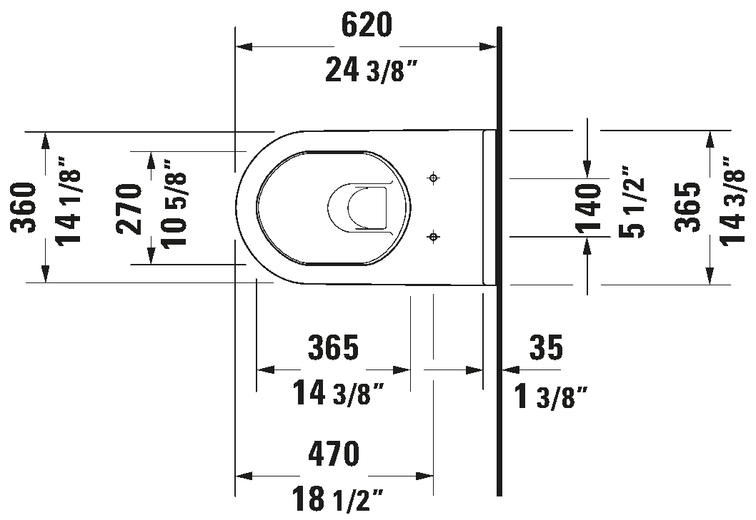 Wall Mounted Toilet, 222609
