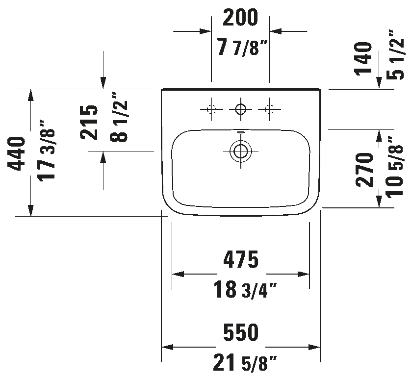 Wall Mounted Sink, 231955