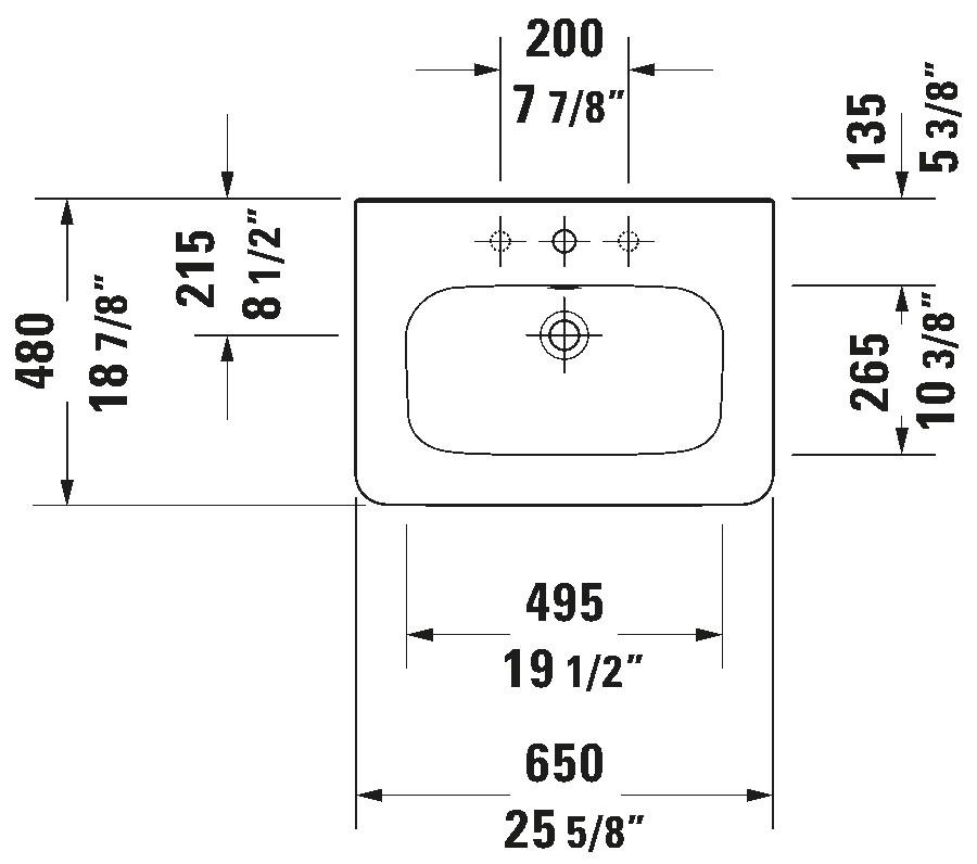 Wall Mounted Sink, 232065